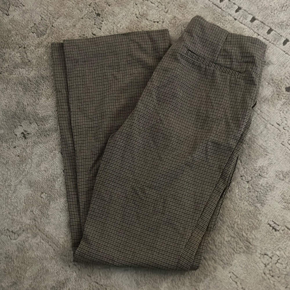 Neutral Checkered Dress Pants